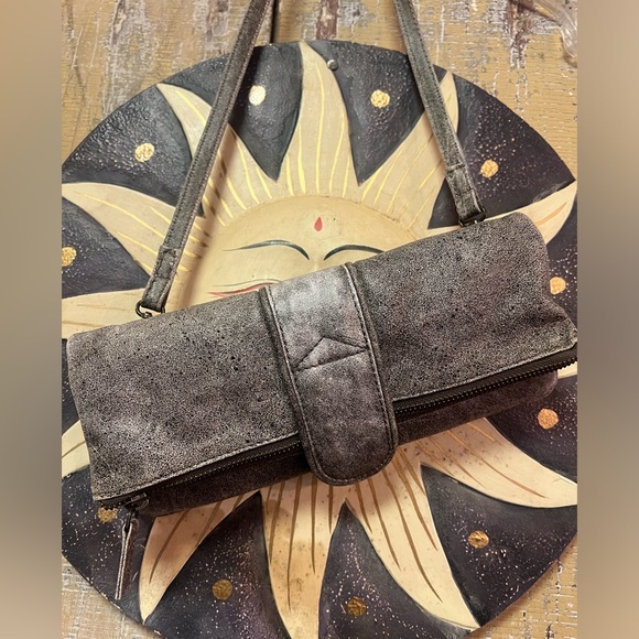 latico Handbags - FABULOUS latico nj . USA Leather crossbody/clutch stone leather purse✨❤️✨!!!T(26